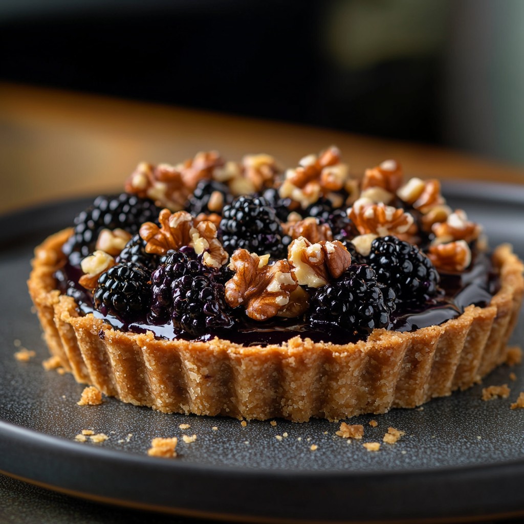 Blackberry Vanilla Hazelnut Tart Recipe