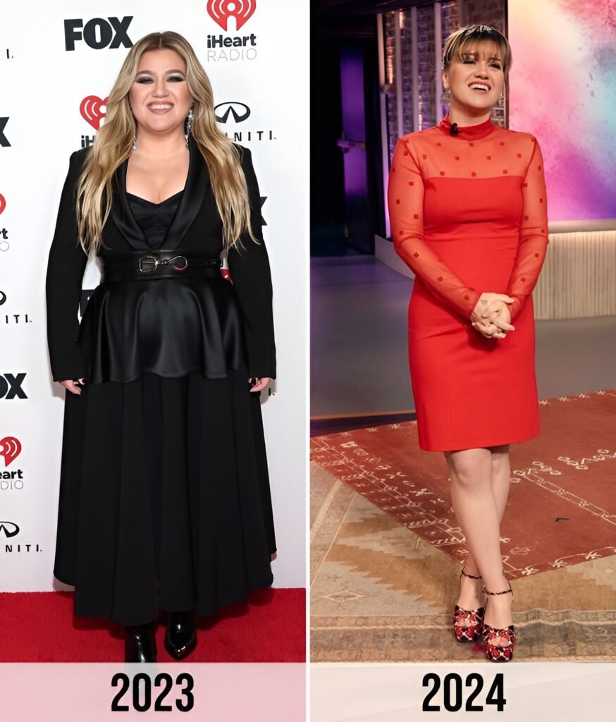 Kelly Clarkson looking happy and healthy after her stunning weight loss transformation.